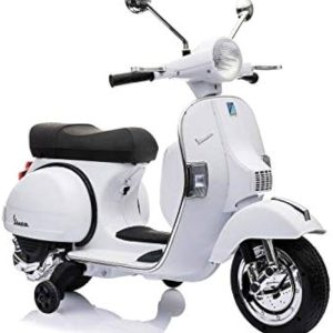 MOTO ELETTRICA PER BAMBINI VESPA PX150 PIAGGIO BIANCA 12V