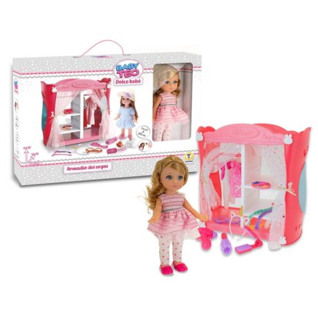BABY TEO - BAMBOLA CON ARMADIO E ACCESSORI