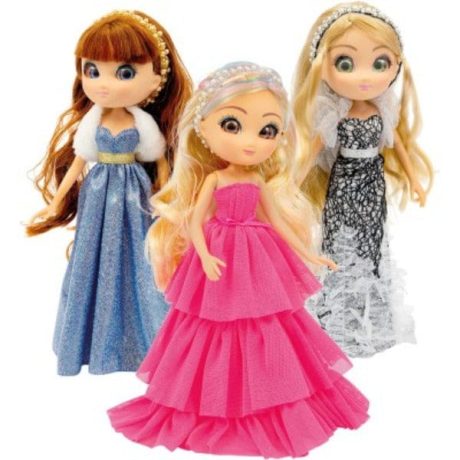 BAMBOLA FASHION DOLL 25CM GRAN GALA UNIQUE EYES