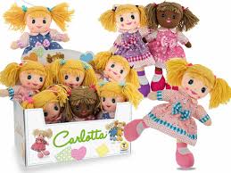 CARLOTTA - BAMBOLA IN PEZZA FLOREALE 30 CM