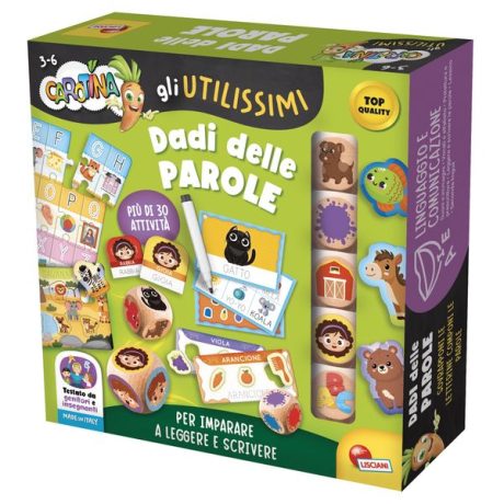 CAROTINA GLI UTILISSIMI DADI EDUCATIVI IL GIOCO DELLE PAROLE