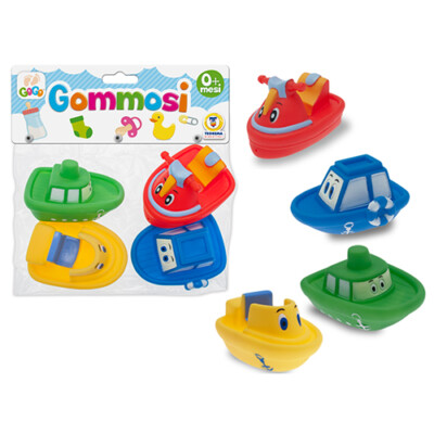 GOGO - GOMMOSI BARCHETTE VEICOLI 4 PZ