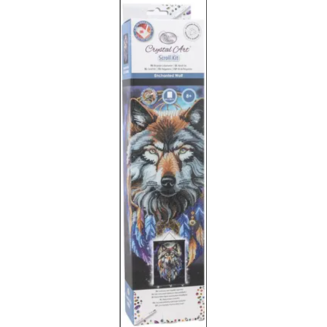 LUPO FANTASTICO 40X50 CM CRYSTAL ART SCROLL