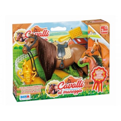 SET CAVALLI AL MANEGGIO CON ACCESSORI GIOCO