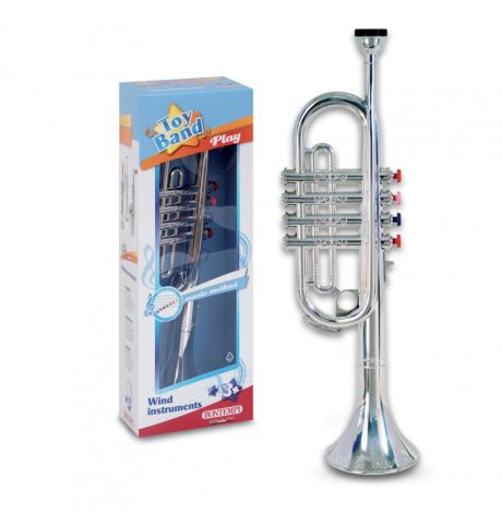 TROMBA CROMATA GRANDE A 4 PISTONI/NOTE COLORATI