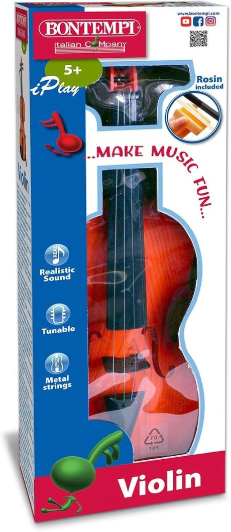 VIOLINO CLASSICO IN PLASTICA CON COLOFONIA