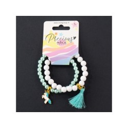 WHITE UNICORN BRACCIALE 2PZ