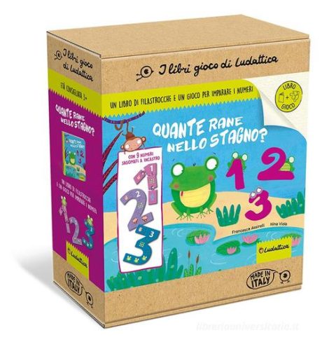 LIBRIGIOCO LUDATTICA - QUANTE RANE NELLO STAGNO? 1,2 O 3