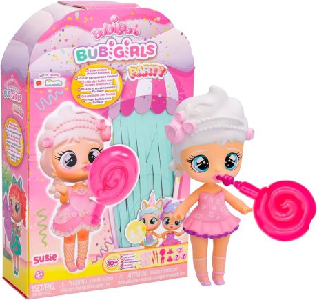 BUBILOONS BUBIGIRL BAMBOLA 18 CM GONFIA PALLONCINI