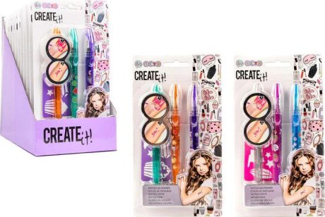 CREATE IT! SET 3 TATOO PEN CON STENCIL