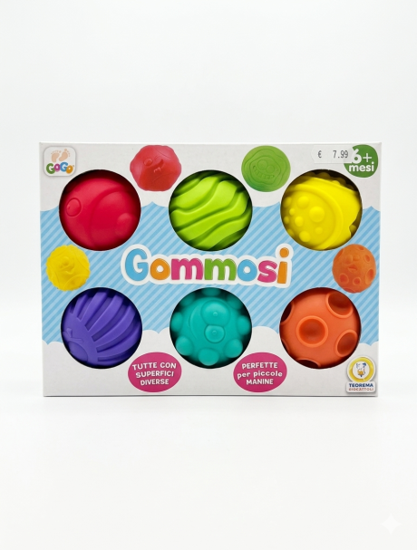 GOGO - PALLINE ARCOBALENO 6 PZ