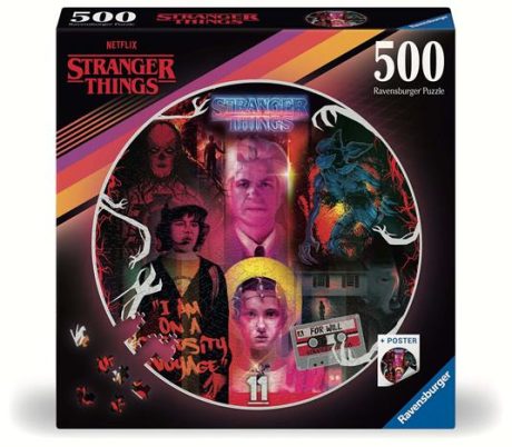 PUZZLE 500PZ ROTONDO STRANGER THINGS