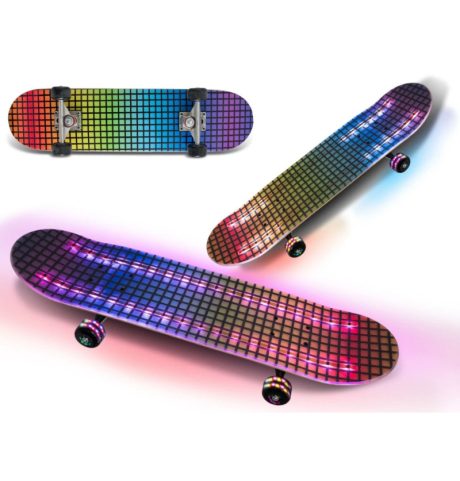TEOSPORT - SKATEBOARD C/LUCI TAVOLA E RUOTE