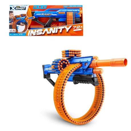 X-SHOT INSANITY MAD MEGA BARREL 72 DARDI