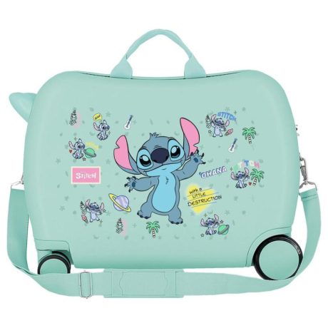 MALETA INF. ABS 4R. 50CM STITCH LITTLE DESTRUCTI