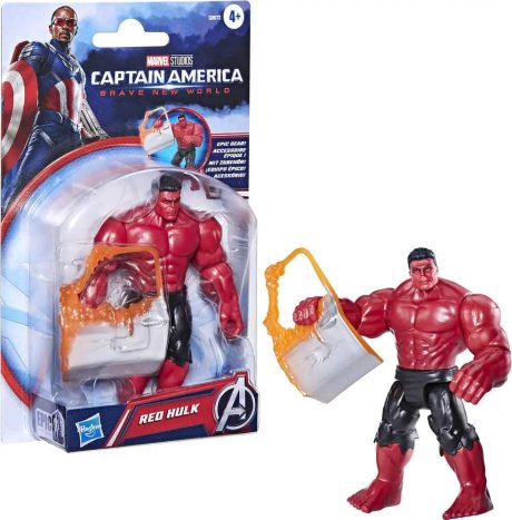 PERSONAGGIO MINI 10CM ACTION FIGURE RED HULK AVENGERS