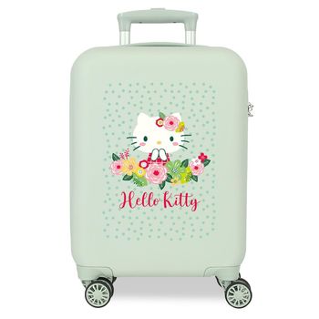 TROLLEY ABS 50CM. 4R. FLORAL KITTY