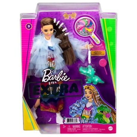 BARBIE EXTRA CASTANA PELLICCIA