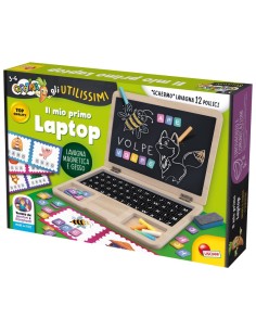 CAROTINA GLI UTILISSIMI PRIMO LAPTOP DI LEGNO