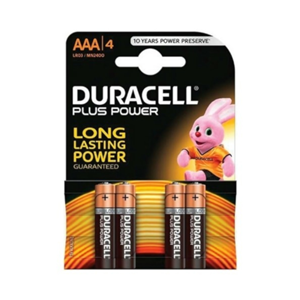 DURACELL BATTERIE PLUS 100 AAA M/STILO BL4